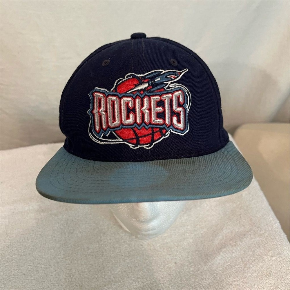 Houston Rockets Mitchell & Ness Blue Snapback Hat Unisex NBA Basketball official